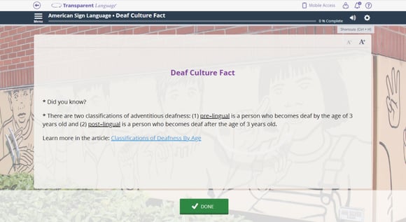 American Sign Language Deaf culture