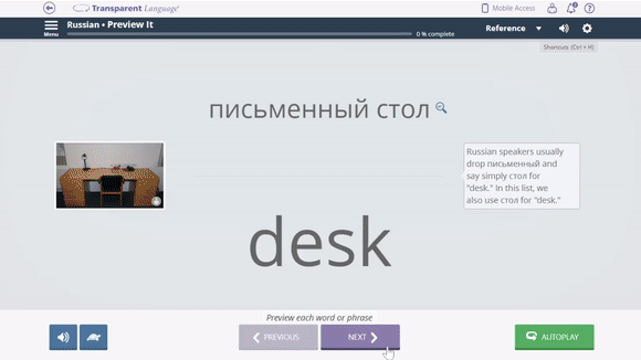 Beginner Russian for Professionals - Vocab Lesson