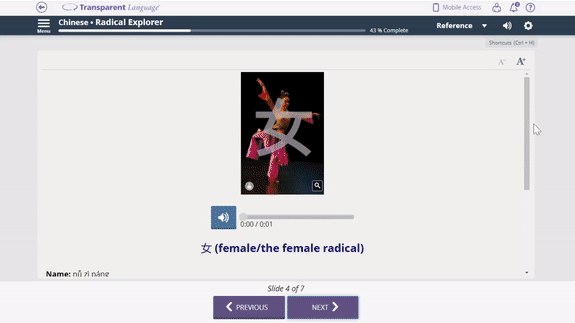 Chinese Radicals Course Transparent Language Online