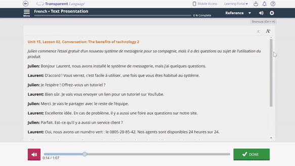 B2 French Course - Conversation Lesson