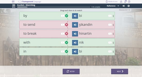 Kurdish course Transparent Language Online