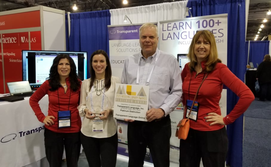 Transparent Language Online Modern Library Award Winner