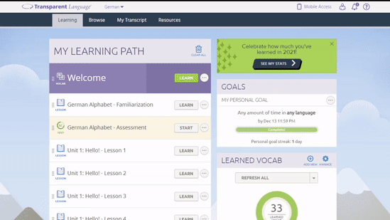 Transparent Language Online year in review