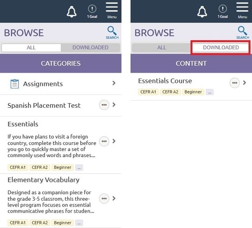 Transparent Language Online mobile app download lessons