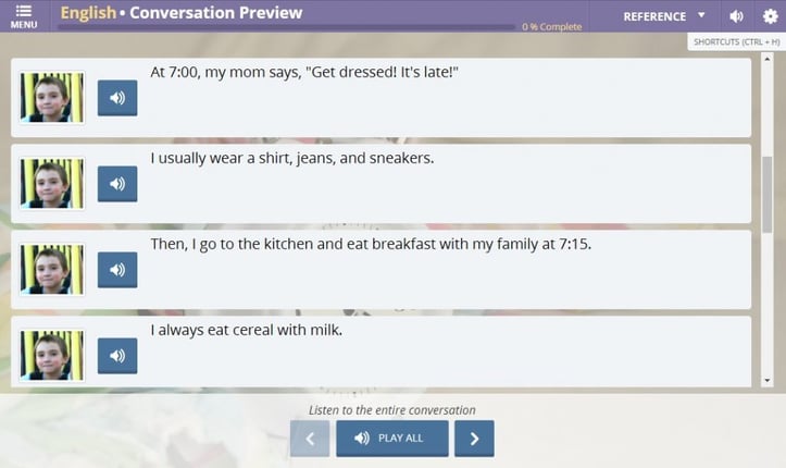 elementary esl conversations