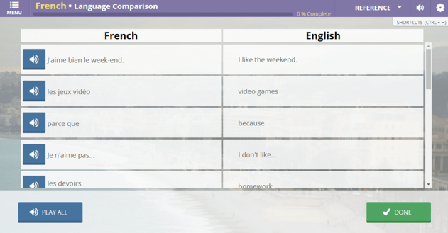 implicit grammar Transparent Language Online