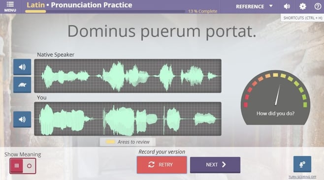 latin pronunciation activity