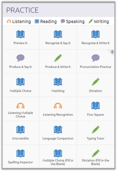 Practice Activities Transparent Language Online