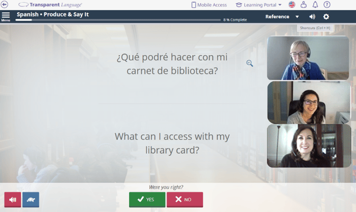 free spanish class for librarians